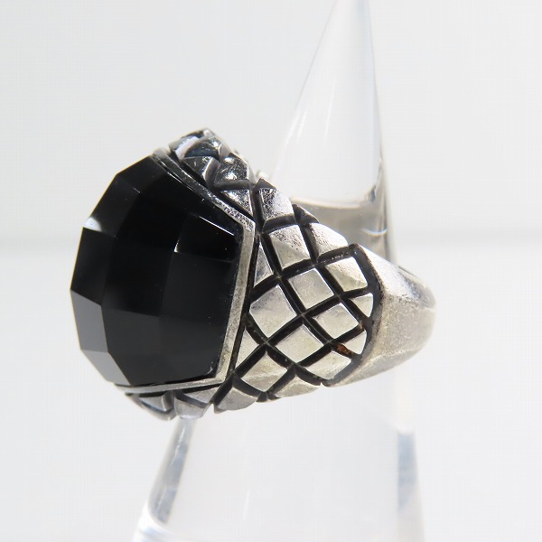 実際に弊社で買取させて頂いたCORE JEWELS/コアジュエルス カットオニキス リング/17.5号の画像 2枚目