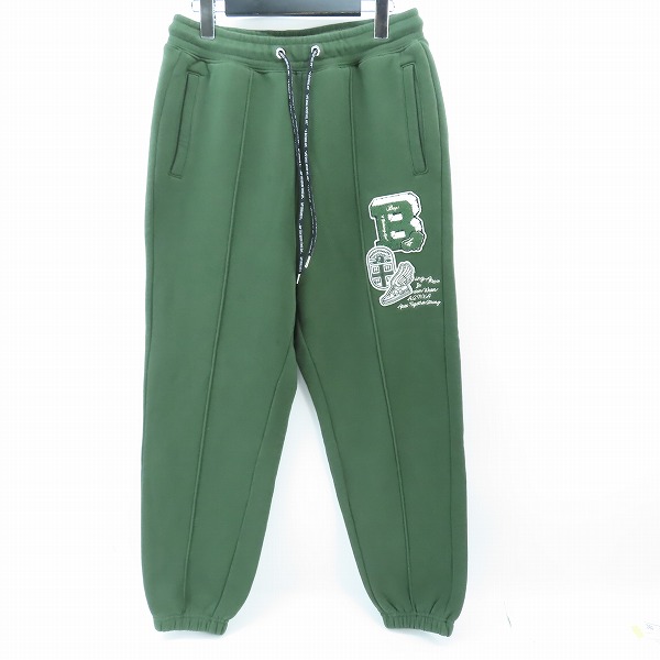 実際に弊社で買取させて頂いたA BATHING APE/アベイシングエイプ COLLEGE BADGES/カレッジデザイン スウェットパンツ グリーン S