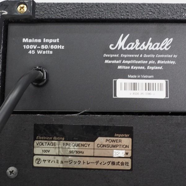 実際に弊社で買取させて頂いたMarshall/マーシャル MG15CDR ギターアンプ コンボアンプ 【動作確認済】の画像 6枚目