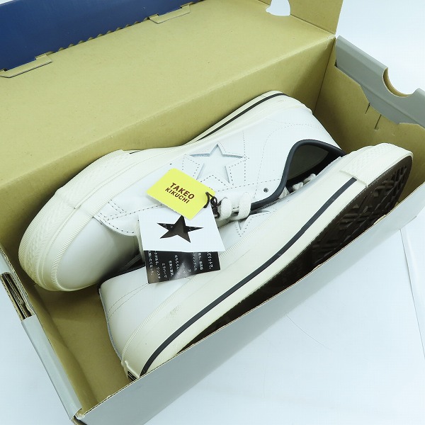 実際に弊社で買取させて頂いたCONVERSE/コンバース ONE STAR ワンスター タケオキクチ TK03 OX WHITE/7の画像 7枚目
