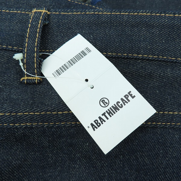 実際に弊社で買取させて頂いたA BATHING APE/アベイシングエイプ デニムパンツ/XLの画像 6枚目