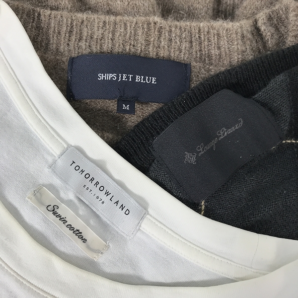 実際に弊社で買取させて頂いた【おまとめ】トゥモローランド/シップス/ラウンジリザード 等 カーディガン/ニット/Tシャツ 他の画像 1枚目