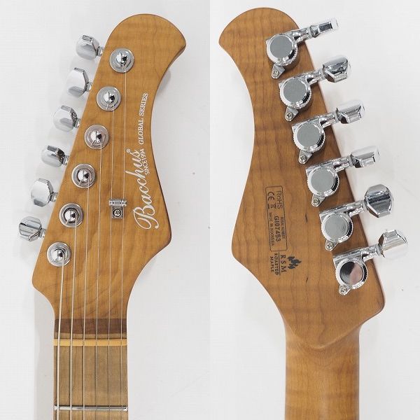 実際に弊社で買取させて頂いた★Bacchus/バッカス GLOBAL Series TACTICS24-FM/RSM T-CHG テレキャスシェイプ コイルタップ搭載 ギグケース付の画像 3枚目