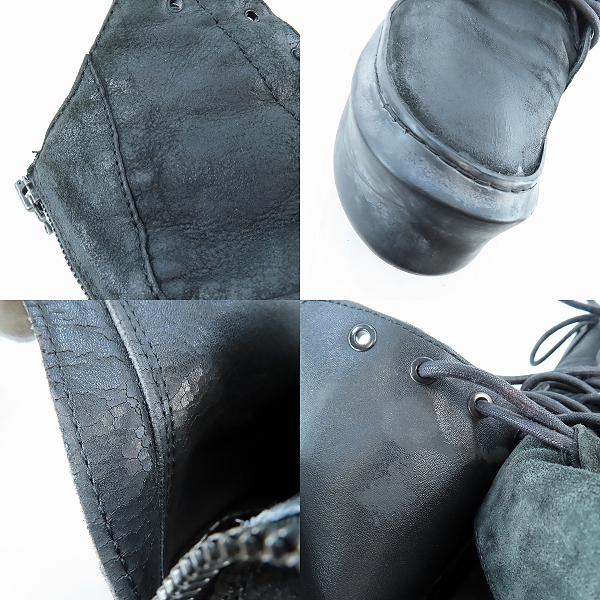 実際に弊社で買取させて頂いた【難有】JULIUS/ユリウス  バッグジップ ブーツの画像 6枚目