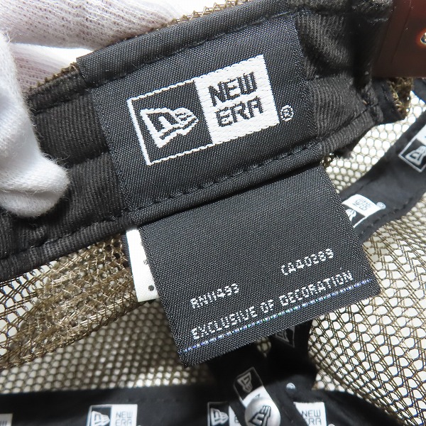 実際に弊社で買取させて頂いたF.C.Real Bristol×NEW ERA/F.Cレアルブリストル×ニューエラ メッシュ キャップ 茶 FCRB-202084の画像 5枚目