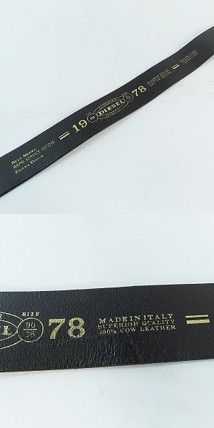 実際に弊社で買取させて頂いたDIESEL/ディーゼル レザーベルト 90/36の画像 8枚目