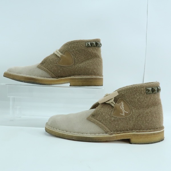 実際に弊社で買取させて頂いたClarks × Gloverall × HYSTERIC GLAMOUR/クラークス × グローバーオール × ヒステリックグラマー デザートブーツ/8の画像 3枚目