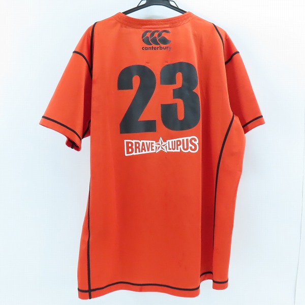 実際に弊社で買取させて頂いたCANTERBURY/カンタベリー ラグビー BRAVE LUPUS/東芝ブレイブルーパス オーセンティック ゲームジャージ/4Lの画像 1枚目