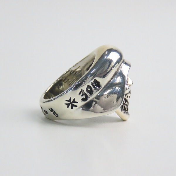 実際に弊社で買取させて頂いたBWL/ビルウォールレザー GERMAN HELMET SKULL/ジャーマン ヘルメット スカルリング 15号の画像 4枚目