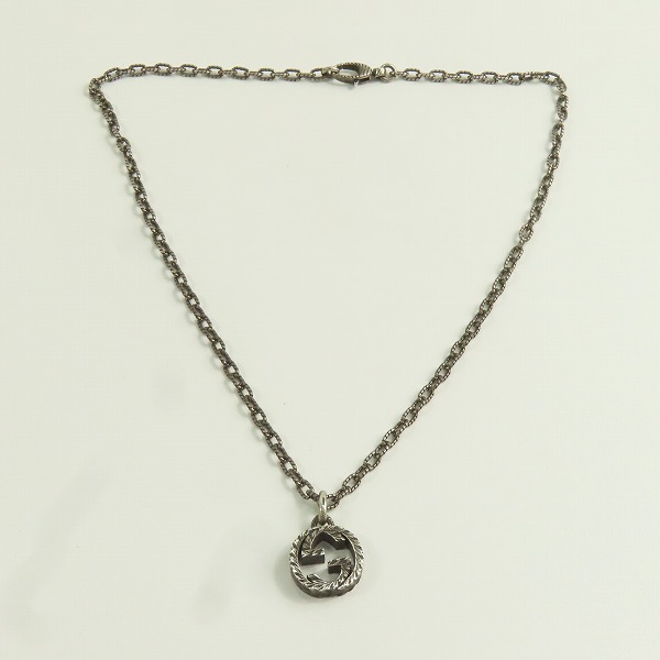 実際に弊社で買取させて頂いたGUCCI/グッチ インターロッキングGGロゴ 印唐草模様 アラベスク ネックレス/ペンダントの画像 8枚目