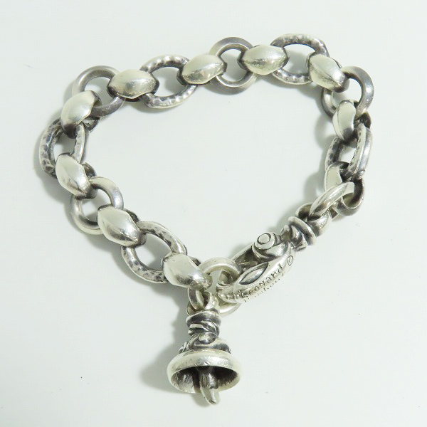 実際に弊社で買取させて頂いたLEONARD KAMHOUT/レナードカムホート シグネット ベベル ウィズ ヘロン ベル ブレスレットの画像 1枚目