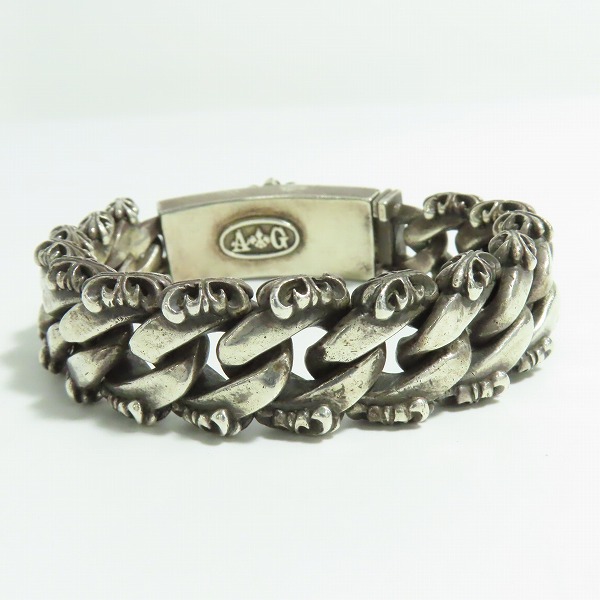 実際に弊社で買取させて頂いたA&G/エーアンドジー ファンシーチェーン リンクID ブレスレットの画像 3枚目