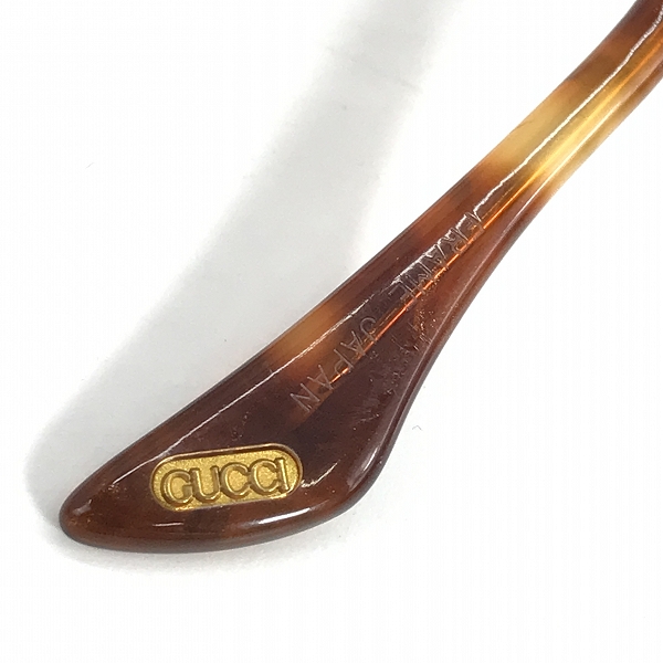 実際に弊社で買取させて頂いたGUCCI/グッチ 眼鏡/メガネフレーム/アイウェア ゴールドフレームの画像 5枚目