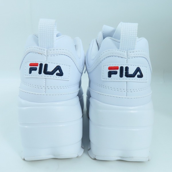 実際に弊社で買取させて頂いたFILA/フィラ Disruptor II Wedge/ディスラプター ウェッジ WFW22044-125/22.5の画像 1枚目