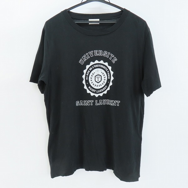 実際に弊社で買取させて頂いた【JPタグ】SAINT LAURENT PARIS/サンローランパリ ユニバーシティプリントTシャツ 466895 YB1EH/M
