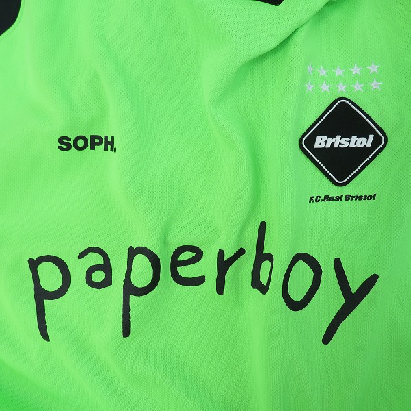 実際に弊社で買取させて頂いた【未使用】F.C.Real Bristol×paperboy/エフシーレアルブリストル×ペーパーボーイ ゲーム シャツ FCRB-240148/Lの画像 4枚目