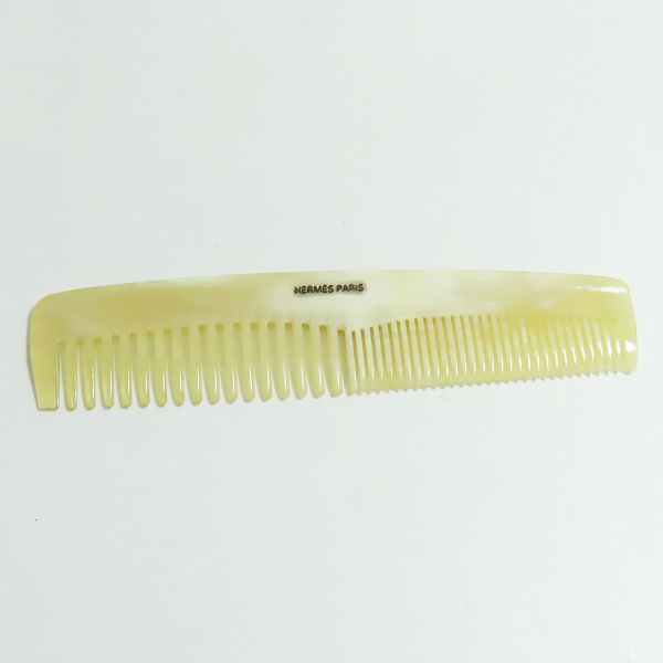 実際に弊社で買取させて頂いたHERMES/エルメス 櫛/クシ/コーム/レザーケース付きの画像 1枚目