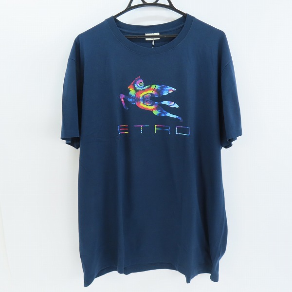 実際に弊社で買取させて頂いた【未使用】ETRO/エトロ ロゴプリント 半袖Tシャツ221-1Y020-9152/XXL