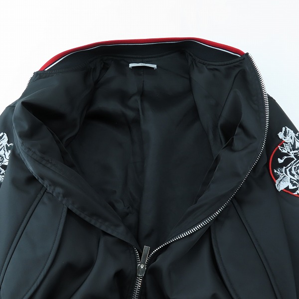 実際に弊社で買取させて頂いた【JPタグ】Dior Homme/ディオールオム 18SS roses patches jacket/ローズパッチ ボンバージャケット 733C454M3962/48の画像 2枚目