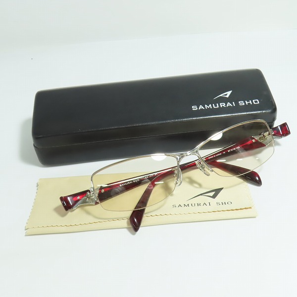 実際に弊社で買取させて頂いたSAMURAI SHO/サムライ翔 Limited Edition サングラス メガネフレーム/アイウェア SS-J11の画像 8枚目
