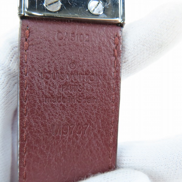 実際に弊社で買取させて頂いたLOUIS VUITTON/ルイヴィトン サンチュールスタンプ ダミエアンフィニ レザー ベルト M9787の画像 3枚目