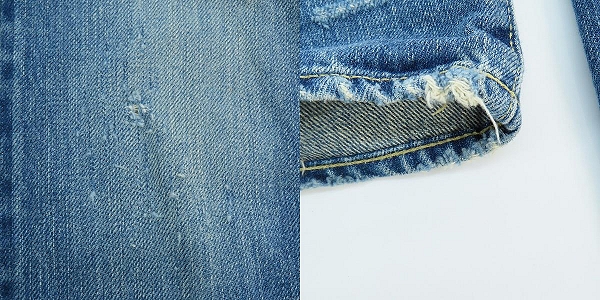 実際に弊社で買取させて頂いたHYSTERIC GLAMOUR/ヒステリックグラマー スタッズ ダメージ加工 デニムパンツ 02201AP15/28の画像 9枚目