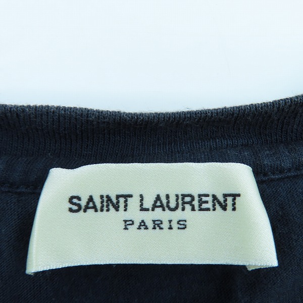 実際に弊社で買取させて頂いたSAINT LAURENT PARIS/サンローラン パリ Reverse Logo Tee/リバース ロゴ Tシャツ 663278 Y36HE/Lの画像 2枚目