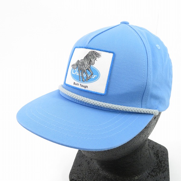 実際に弊社で買取させて頂いたCHALLENGER/チャレンジャー IRON HORSE TRACKER CAP キャップ ブルー/FREE