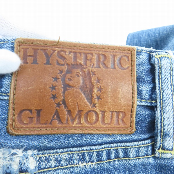 実際に弊社で買取させて頂いたHYSTERIC GLAMOUR/ヒステリックグラマー DUR加工デニム スリムストレート デニムパンツ 0242AP03/31の画像 6枚目