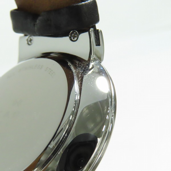 実際に弊社で買取させて頂いたSKAGEN DENMARK/スカーゲン 腕時計 クォーツ クロノグラフ SS レザーベルト SKW6105【動作未確認】の画像 4枚目