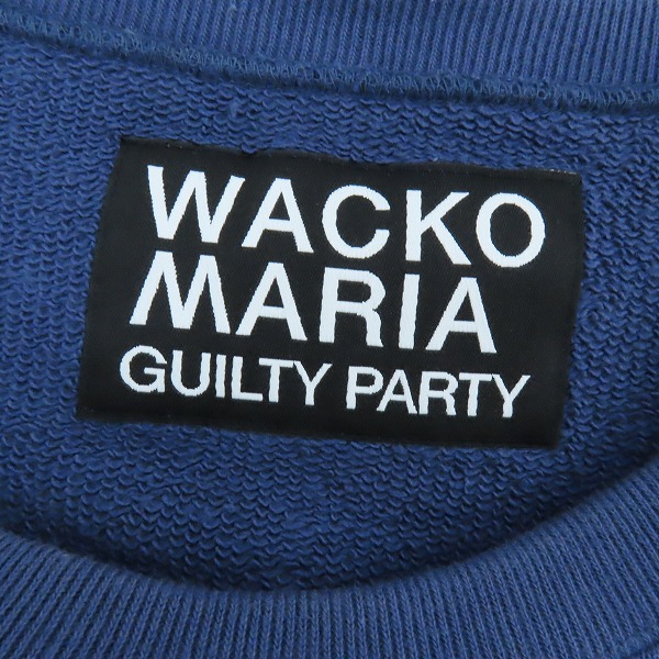 実際に弊社で買取させて頂いたWACKO MARIA/ワコマリア HEAVY WEIGHT CREW NECK SWEAT SHIRT/クルーネックスウェット Lの画像 2枚目
