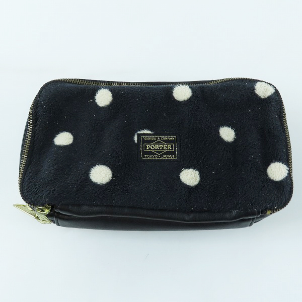 実際に弊社で買取させて頂いたBEAMS×PORTER/ビームス×ポーター 日本後輩協会 カラテカ入江 マルチポーチ