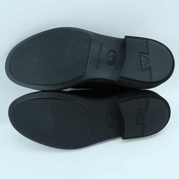 実際に弊社で買取させて頂いたEMPORIO ARMANI/エンポリオアルマーニ レザーシューズ/革靴 X4C 451/8の画像 2枚目