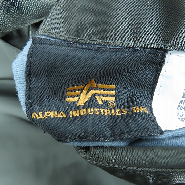 実際に弊社で買取させて頂いたALPHA INDUSTRIES/アルファインダストリーズ ナイロン リバーシブル フライトジャケット 20004-0576/Mの画像 4枚目