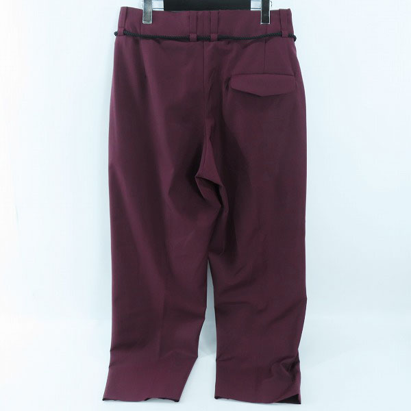 実際に弊社で買取させて頂いたETHOSENS/エトセンス ロープベルト スラックスパンツ ES120-71/2の画像 1枚目