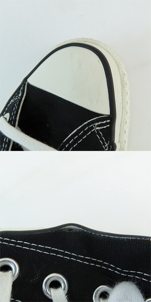 実際に弊社で買取させて頂いたCONVERSE/コンバース Made in JAPAN/日本製 CANVAS AS J HI オールスター ブラック/US8.5の画像 7枚目