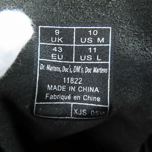 実際に弊社で買取させて頂いたDr.Martens/ドクターマーチン 8EYE BOOT/8ホール ブーツ 11822/UK9の画像 5枚目