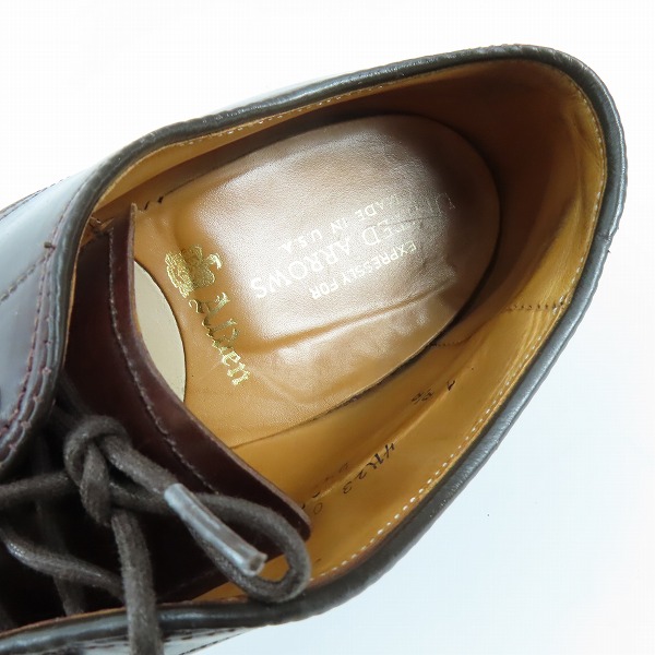 実際に弊社で買取させて頂いたALDEN×UNITED ARROWS/オールデン×ユナイテッドアローズ コードバン Vチップ 5432 7Dの画像 4枚目