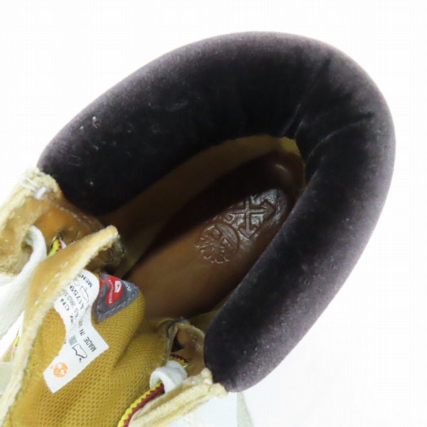 実際に弊社で買取させて頂いたTimberland x OFF-WHITE/ティンバーランド × オフホワイト ベロア地 6インチブーツ/A1Q8L/26.5の画像 4枚目