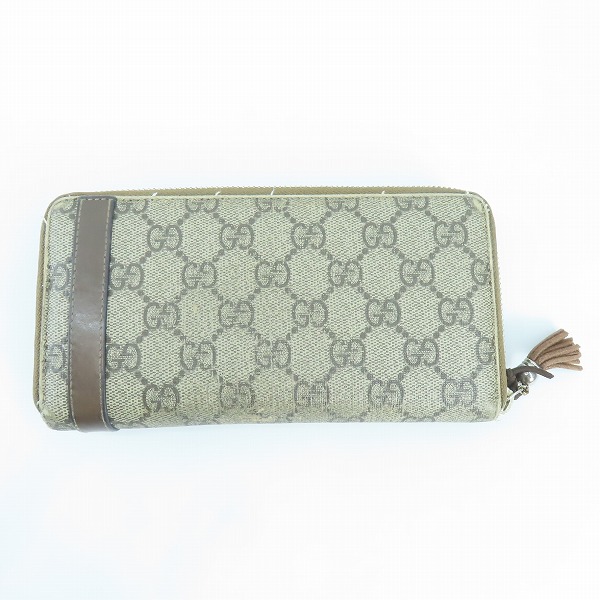 実際に弊社で買取させて頂いたGUCCI/グッチ GG柄 ラウンドファスナー ロングウォレット/長財布 309758の画像 1枚目