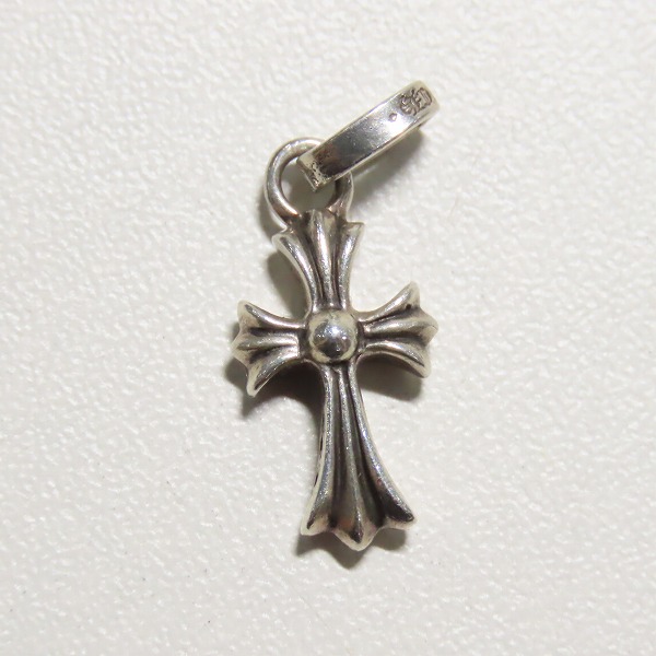 実際に弊社で買取させて頂いたCHROME HEARTS/クロムハーツ CRS BBYFAT SAPH/CHクロスベビーファット チャームｗ/ピンクサファイアの画像 2枚目