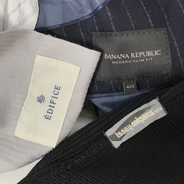 実際に弊社で買取させて頂いた【おまとめ】イッセイミヤケ メン/エディフィス/バナナリパブリック 等 Yシャツ/ジャケット/スラックスパンツ 他の画像 1枚目