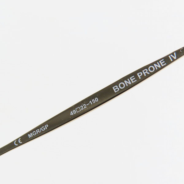 実際に弊社で買取させて頂いたCHROME HEARTS/クロムハーツ BONE PRONE IV CHプラス ゴールドフレーム サングラスフレーム/アイウェアの画像 5枚目