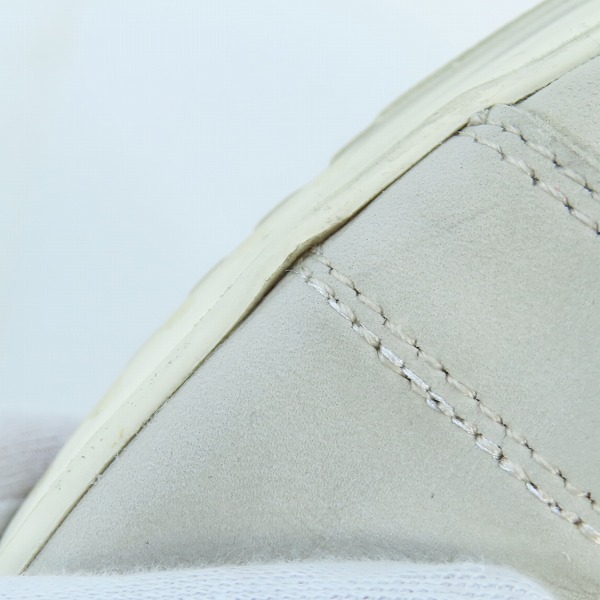 実際に弊社で買取させて頂いたEMPORIO ARMANI/エンポリオアルマーニ レザースニーカー ライトグレー系 X4X264 XF570 US11の画像 6枚目