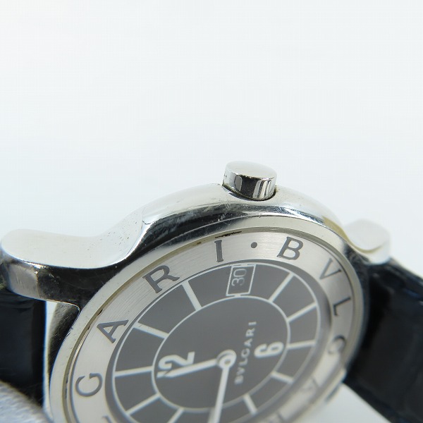 実際に弊社で買取させて頂いたBVLGARI/ブルガリ ソロテンポ クォーツ アナログ腕時計 ST35Sの画像 7枚目
