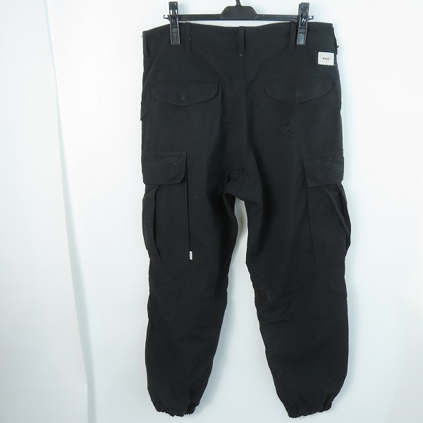 実際に弊社で買取させて頂いた【難あり】WTAPS ダブルタップス CARGO TROUSERS/カーゴ トラウザー パンツ ブラック 182WVDT-PTM03/03の画像 1枚目