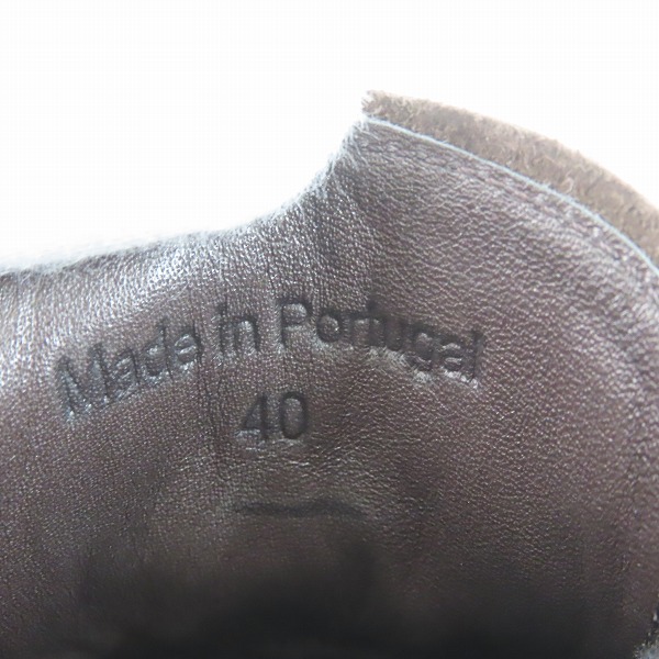 実際に弊社で買取させて頂いたARMANI COLLEZIONI/アルマーニコレッツォーニ レザーチャッカブーツ 40の画像 5枚目