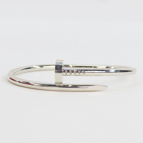 実際に弊社で買取させて頂いた【ギャラ付】Cartier/カルティエ 18KWG JUSTE UN CLOU/ジュストアンクル ブレスレット #17 CRB6048317の画像 1枚目