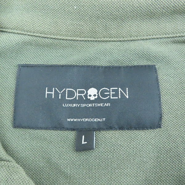 実際に弊社で買取させて頂いたHYDROGEN/ハイドロゲン ワッペン ポロシャツ Lの画像 2枚目