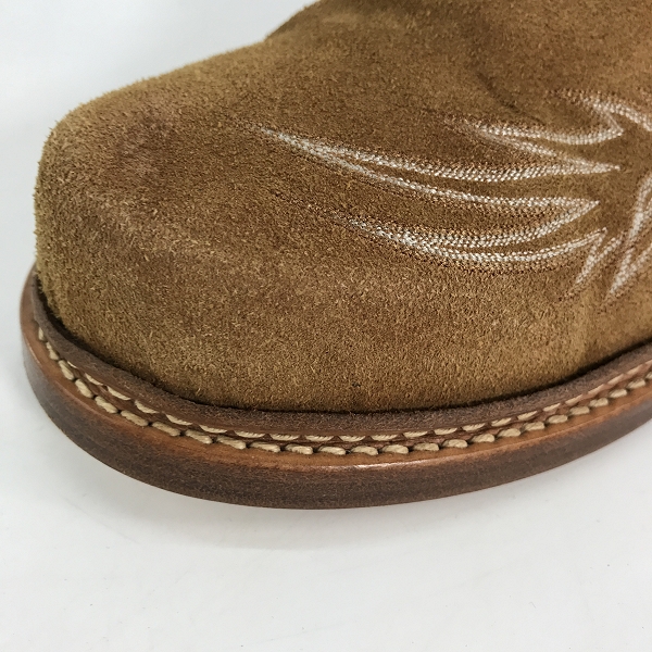 実際に弊社で買取させて頂いたNUMBER(N)INE/ナンバーナイン ウエスタン柄 スエードブーツ/10の画像 6枚目